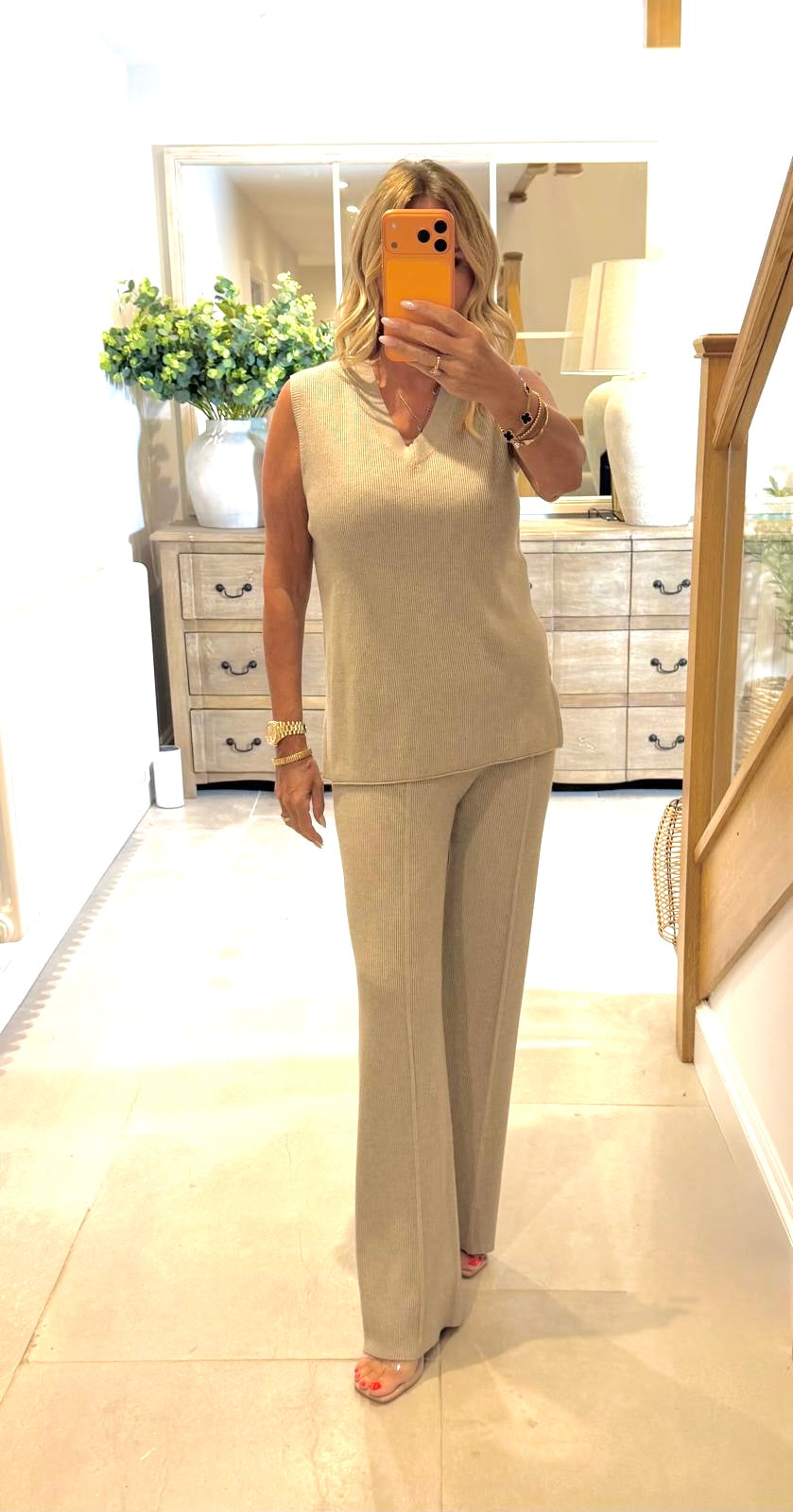 Bailey Trouser & V Neck Top Co-Ord