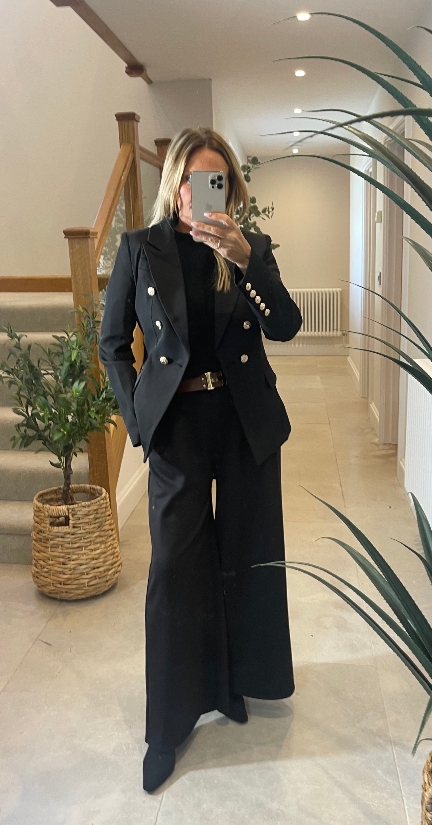 Abby Blazer with Gold Buttons