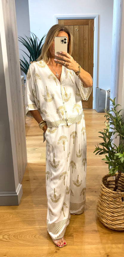 Corsica Palm Print Co-Ord