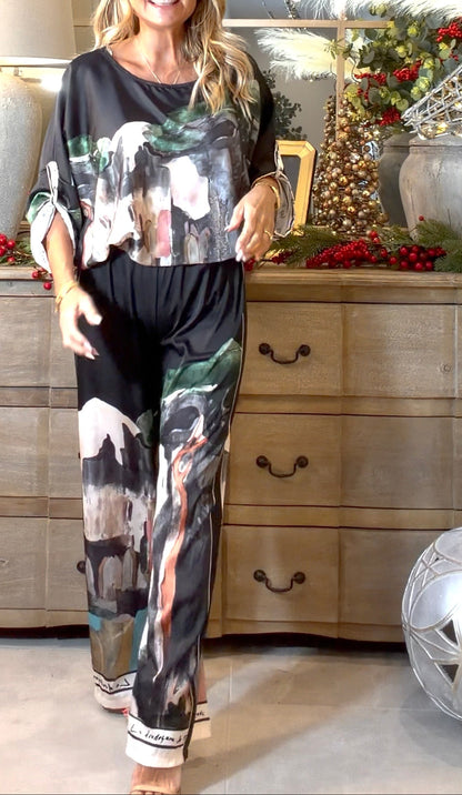 Positano Wide Leg Trouser Co-Ord