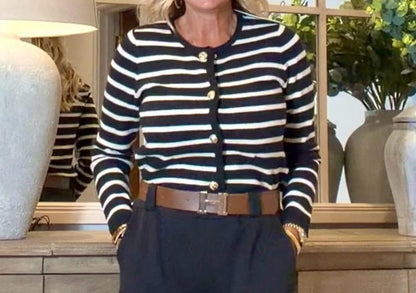 Clarissa Striped Cardigan