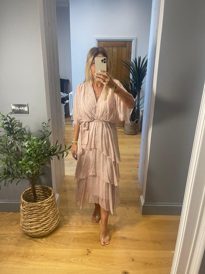 Sophia Silk Layered Dress