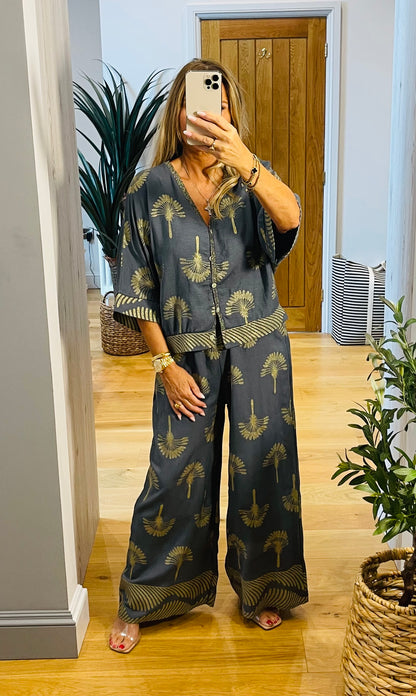 Corsica Palm Print Co-Ord