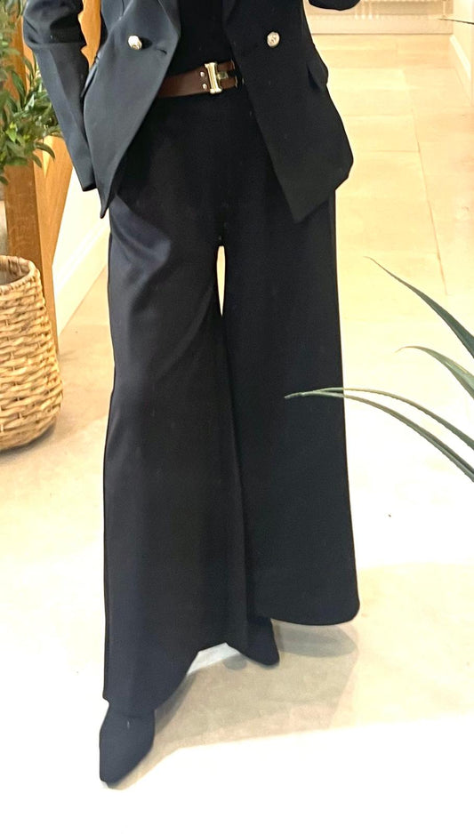Harriet Wide Leg Trouser with Belt
