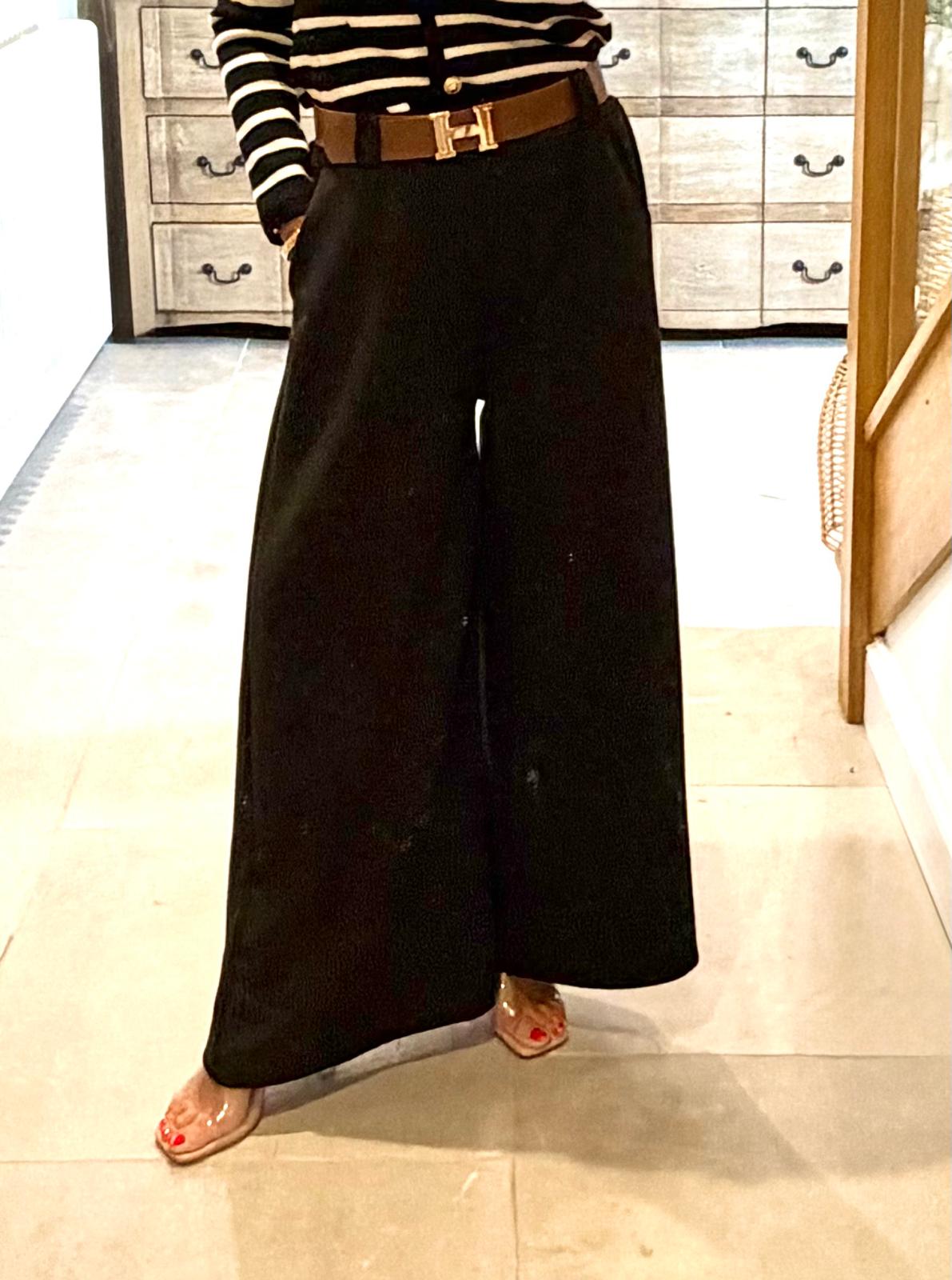 Harriet Wide Leg Trouser with Belt