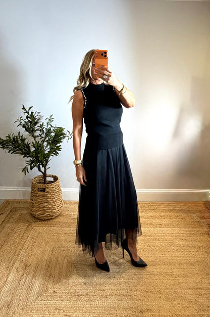 Fabianne Long Tulle Skirt