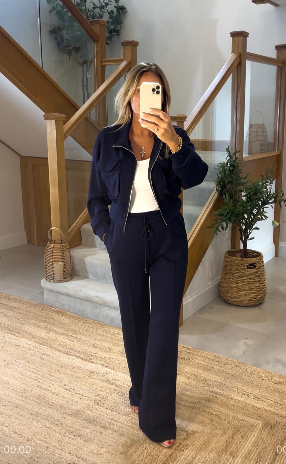 Teddy Cropped Jacket and Trouser Co-Ord