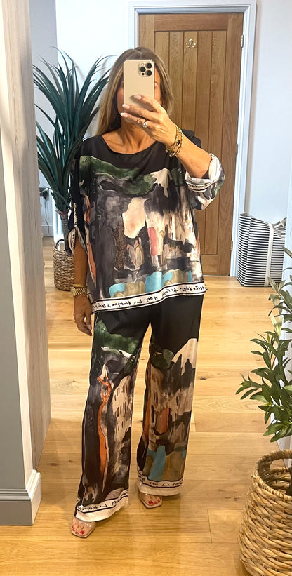 Positano Wide Leg Trouser Co-Ord