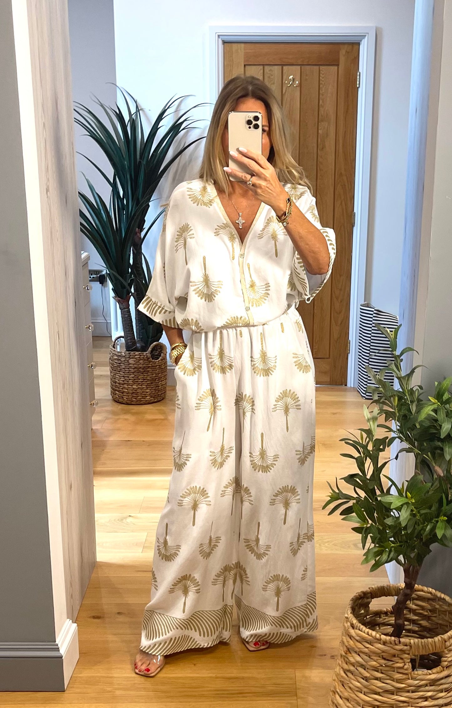 Corsica Palm Print Co-Ord