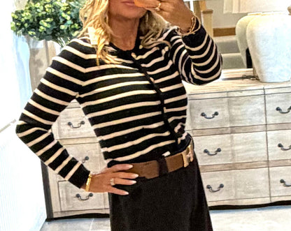 Clarissa Striped Cardigan
