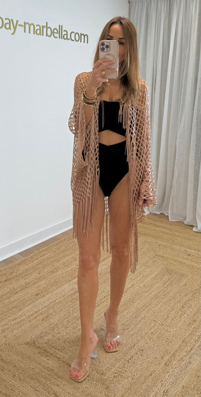 Kaftan with tassels, cover up