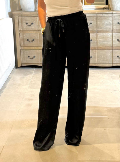 Romy Satin Feel Wide Leg Trouser
