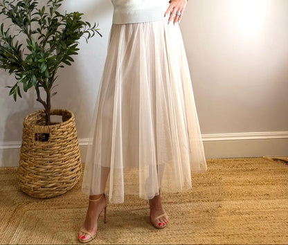 Fabianne Long Tulle Skirt