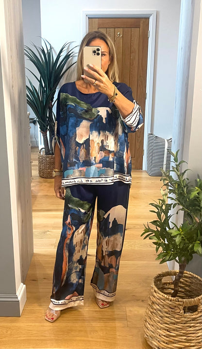 Positano Wide Leg Trouser Co-Ord