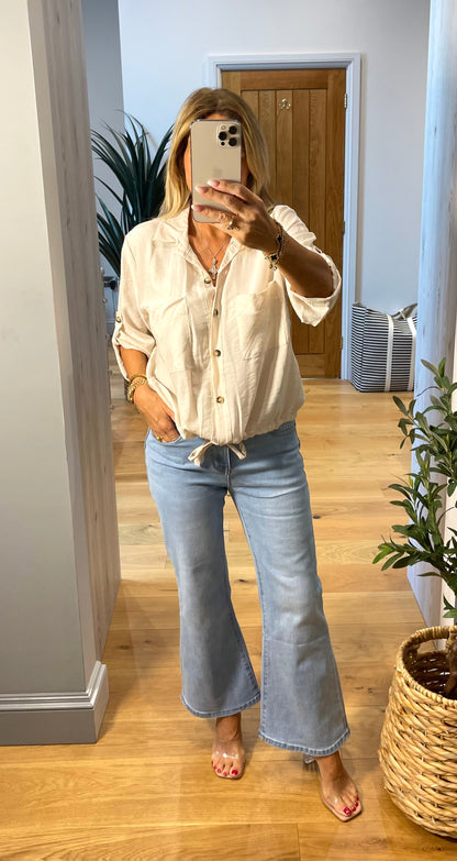 Libby Shirt with Drawstring Waist