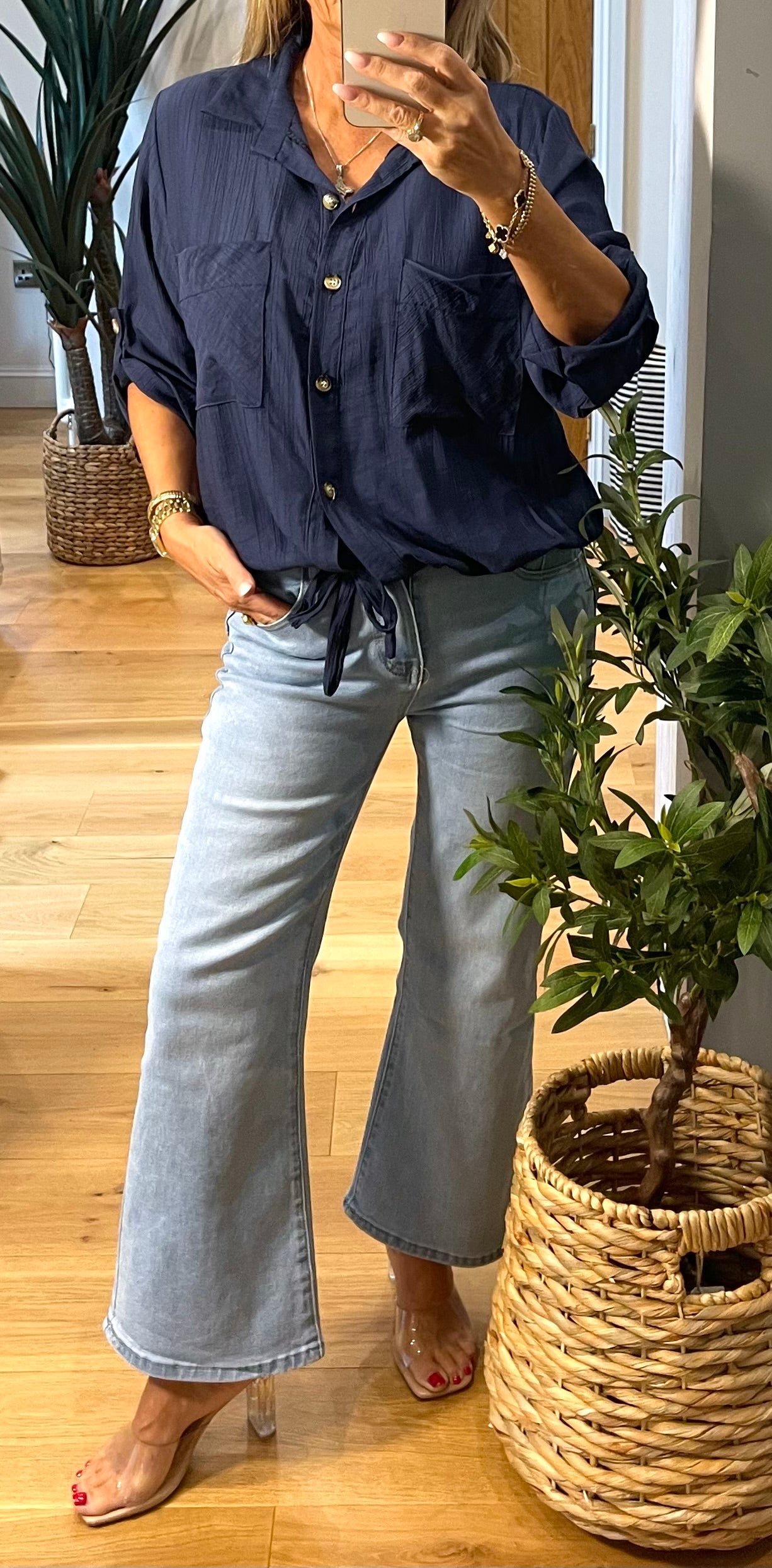 Libby Shirt with Drawstring Waist