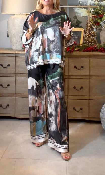 Positano Wide Leg Trouser Co-Ord