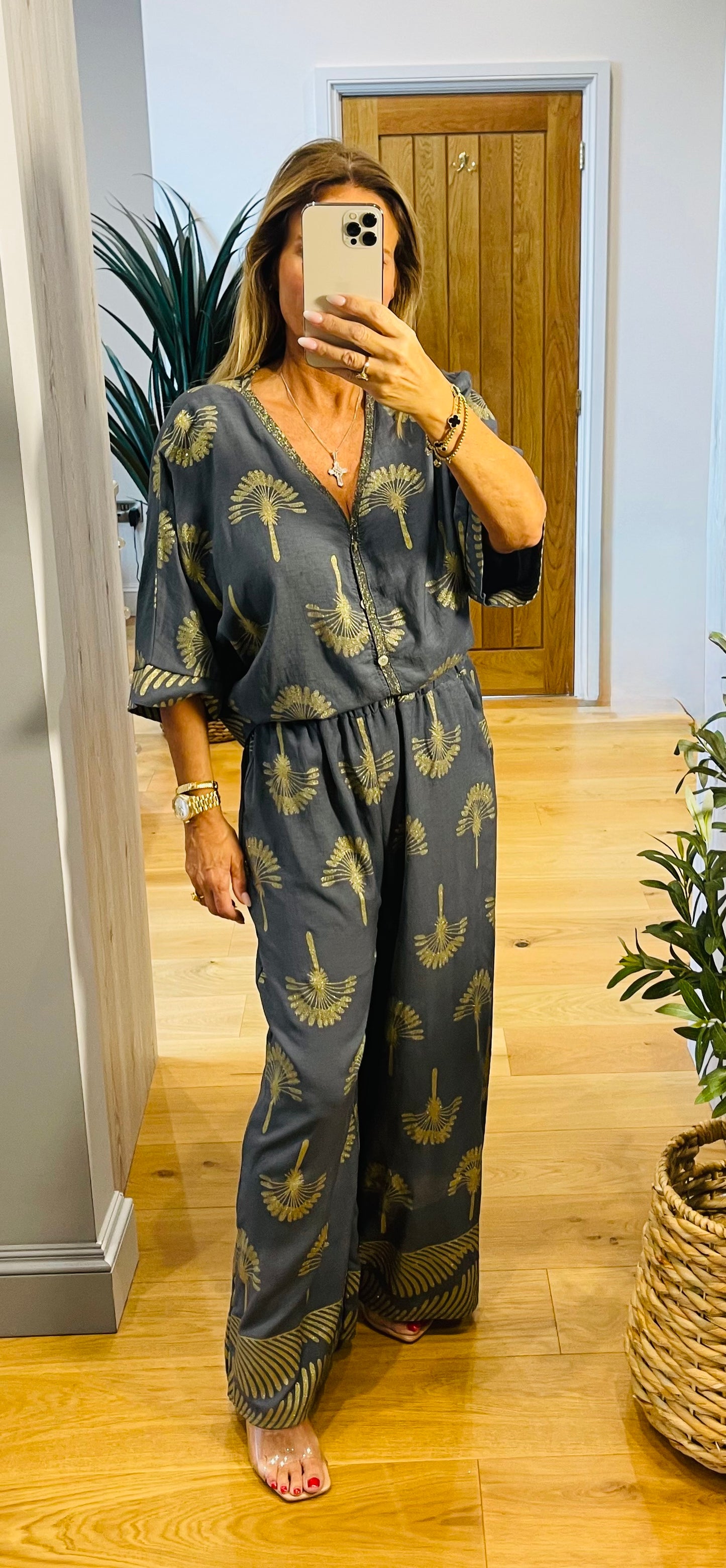 Corsica Palm Print Co-Ord