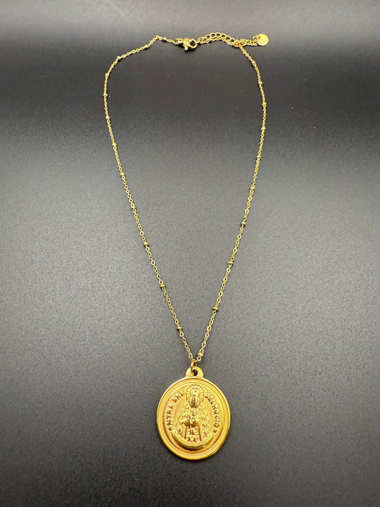 Maria Pendant Necklace on delicate ball chain