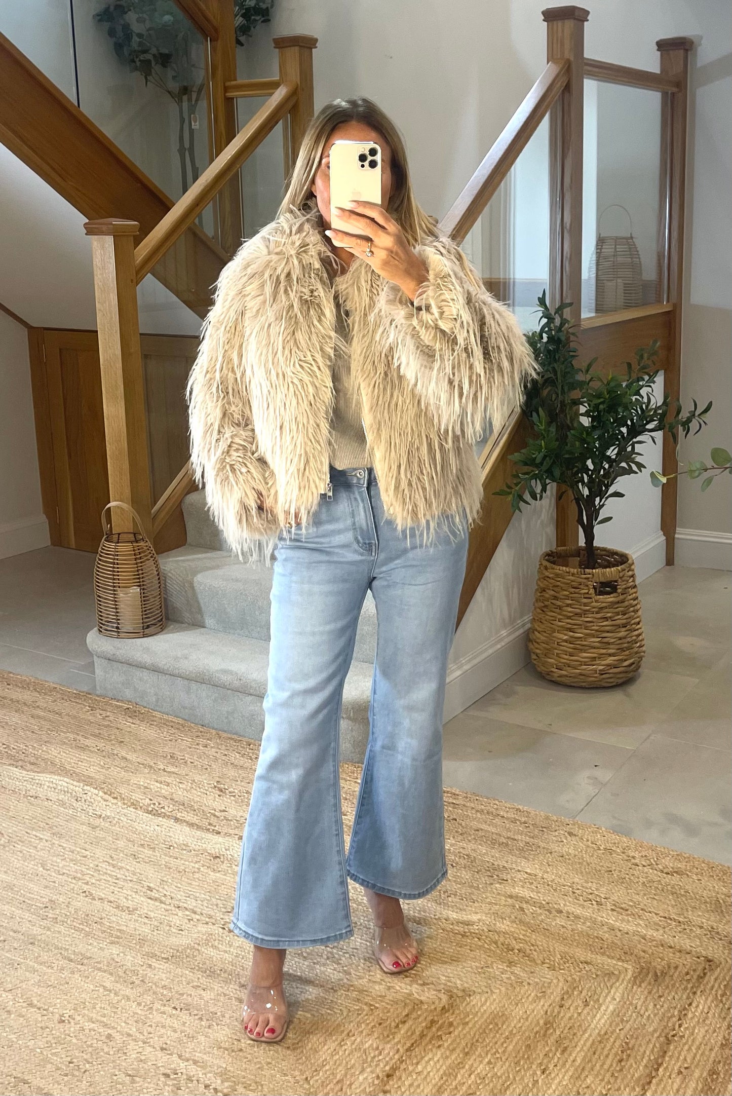 Jessica Shaggy Faux Fur Jacket