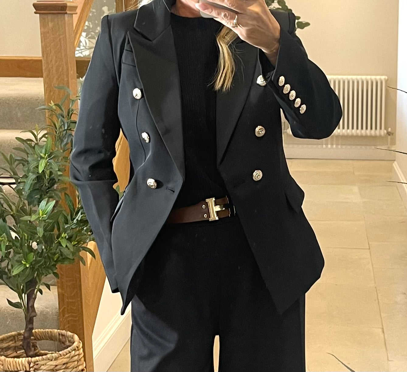 Abby Blazer with Gold Buttons