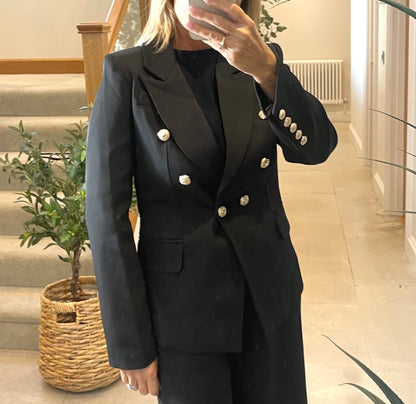 Abby Blazer with Gold Buttons