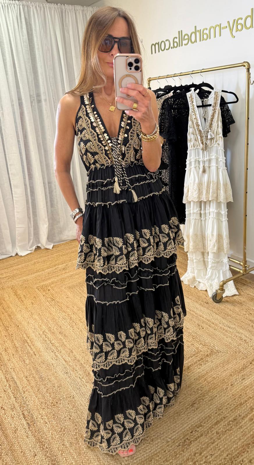 Ibiza Boho Frill Maxi Dress