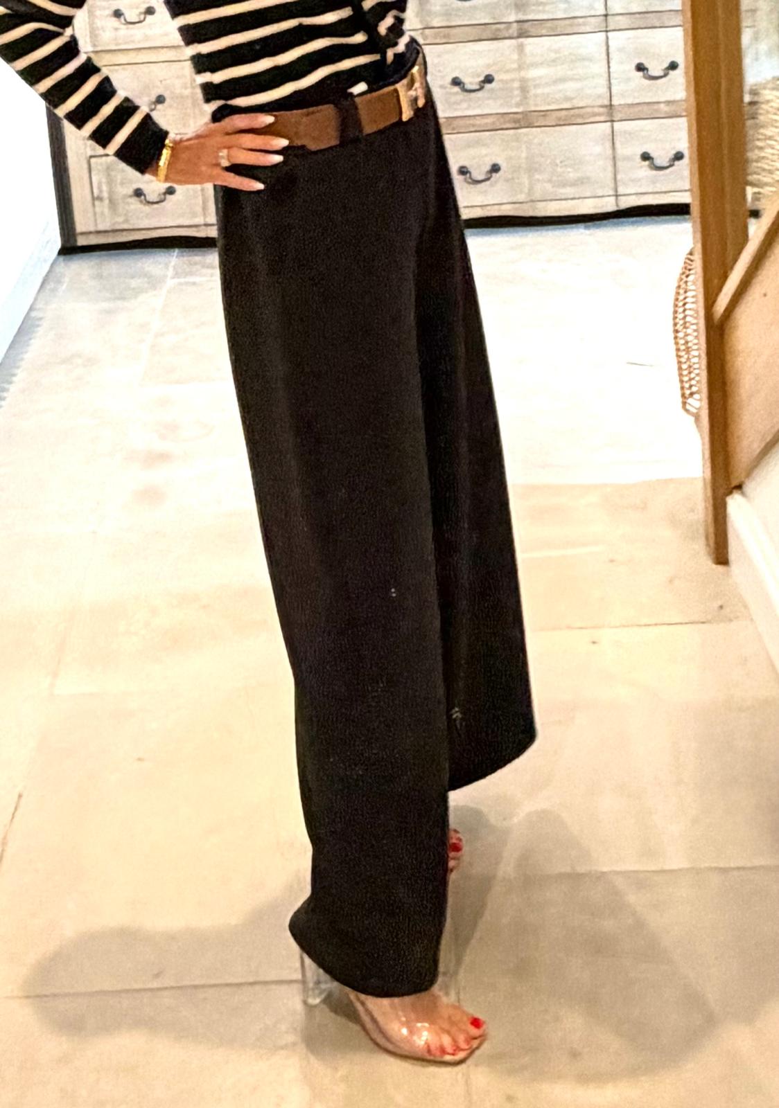 Harriet Wide Leg Trouser with Belt