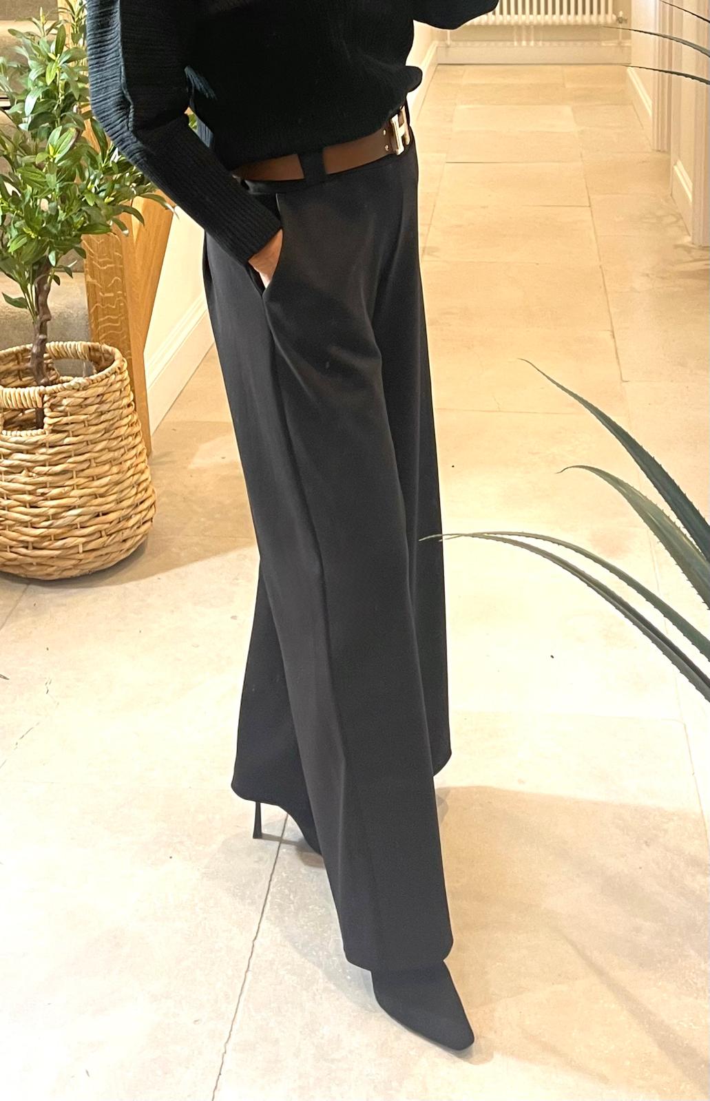 Harriet Wide Leg Trouser with Belt