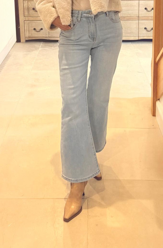 Jolie Boot Cut Faded Jeans