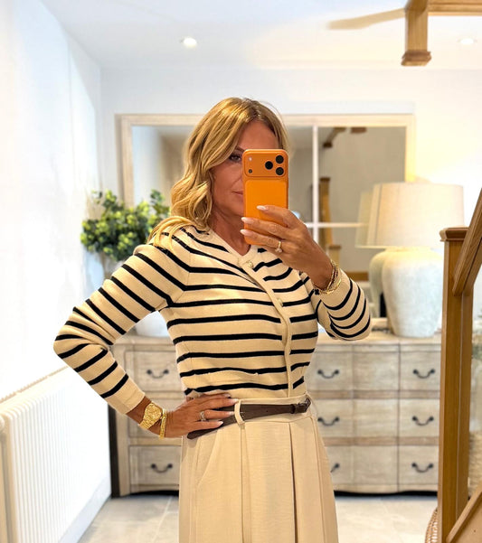 Clarissa Striped Cardigan
